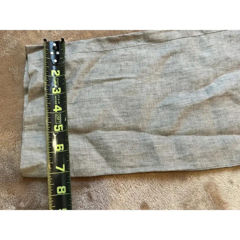 Robert Graham EST 01 100% Linen Gray Dress Pants Men's 34R